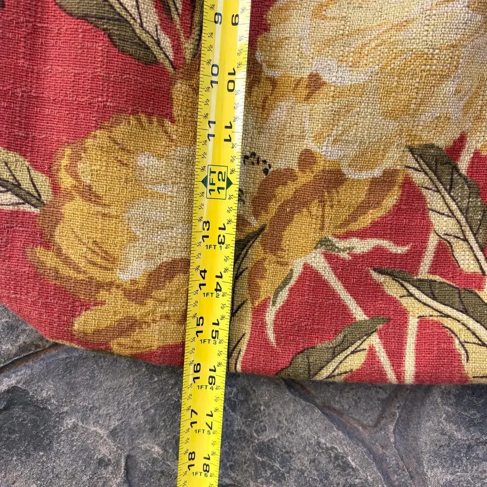 Susan Todd Bark Cloth Tote Bag from Vintage Floral Upholstery Fabric Sustainable - Picture 9 of 11